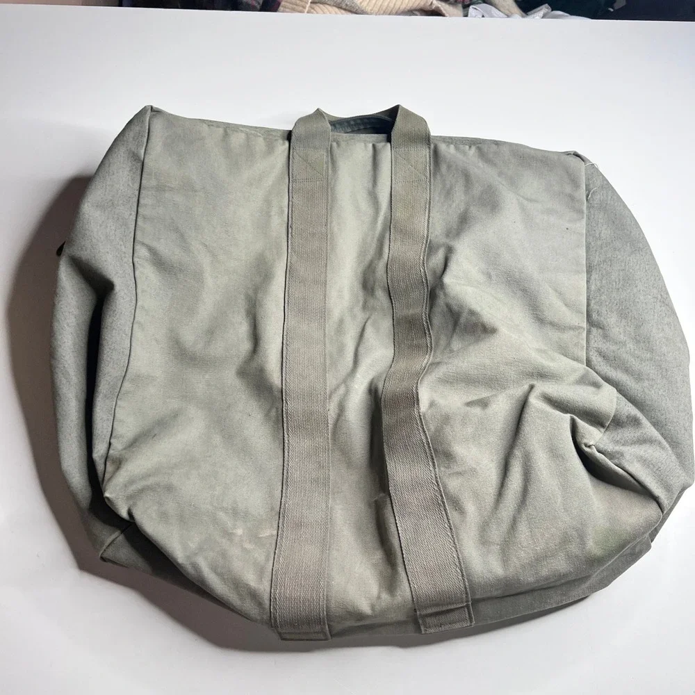 Vintage 1988 US Military Kit Bag Flyers Canvas Aviator‎ Flight Duffel  80s